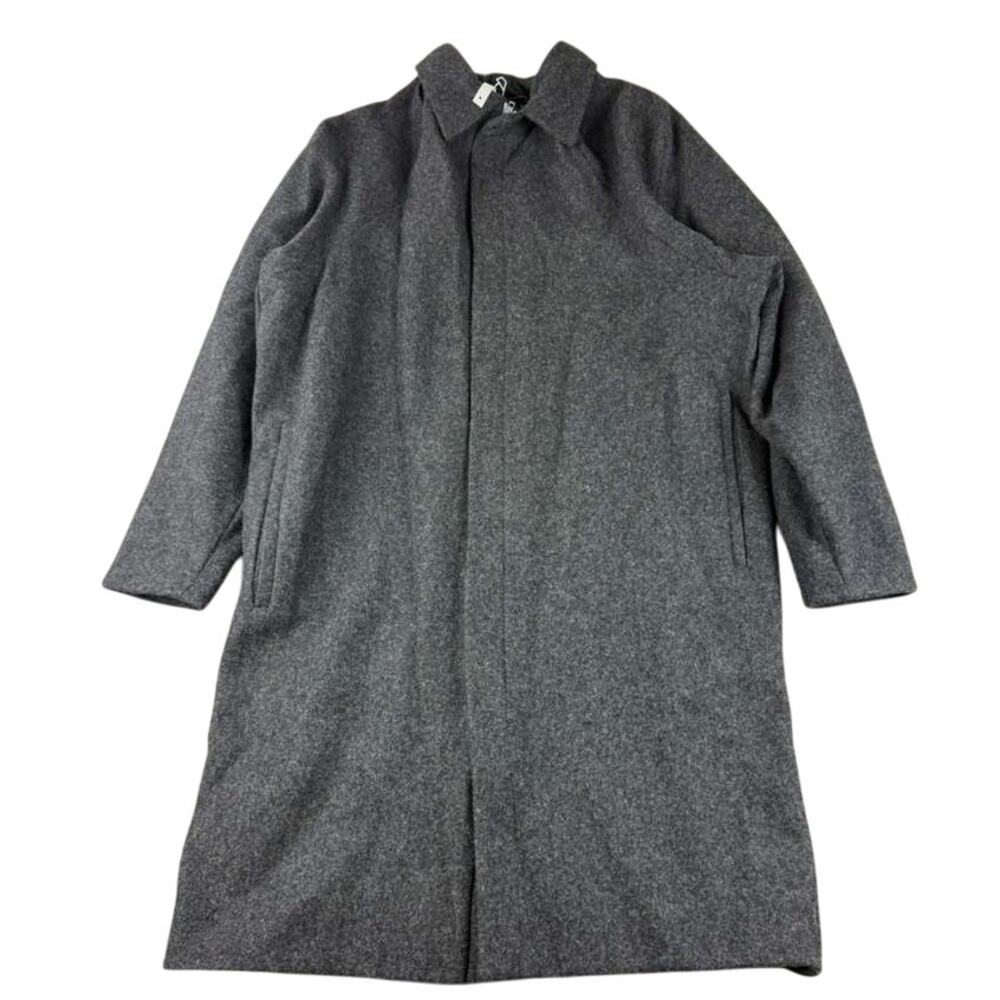Rinat Brodach Angel Coat Men Size 10 Black Overcoat Longline NYC USA‎ Made NWT